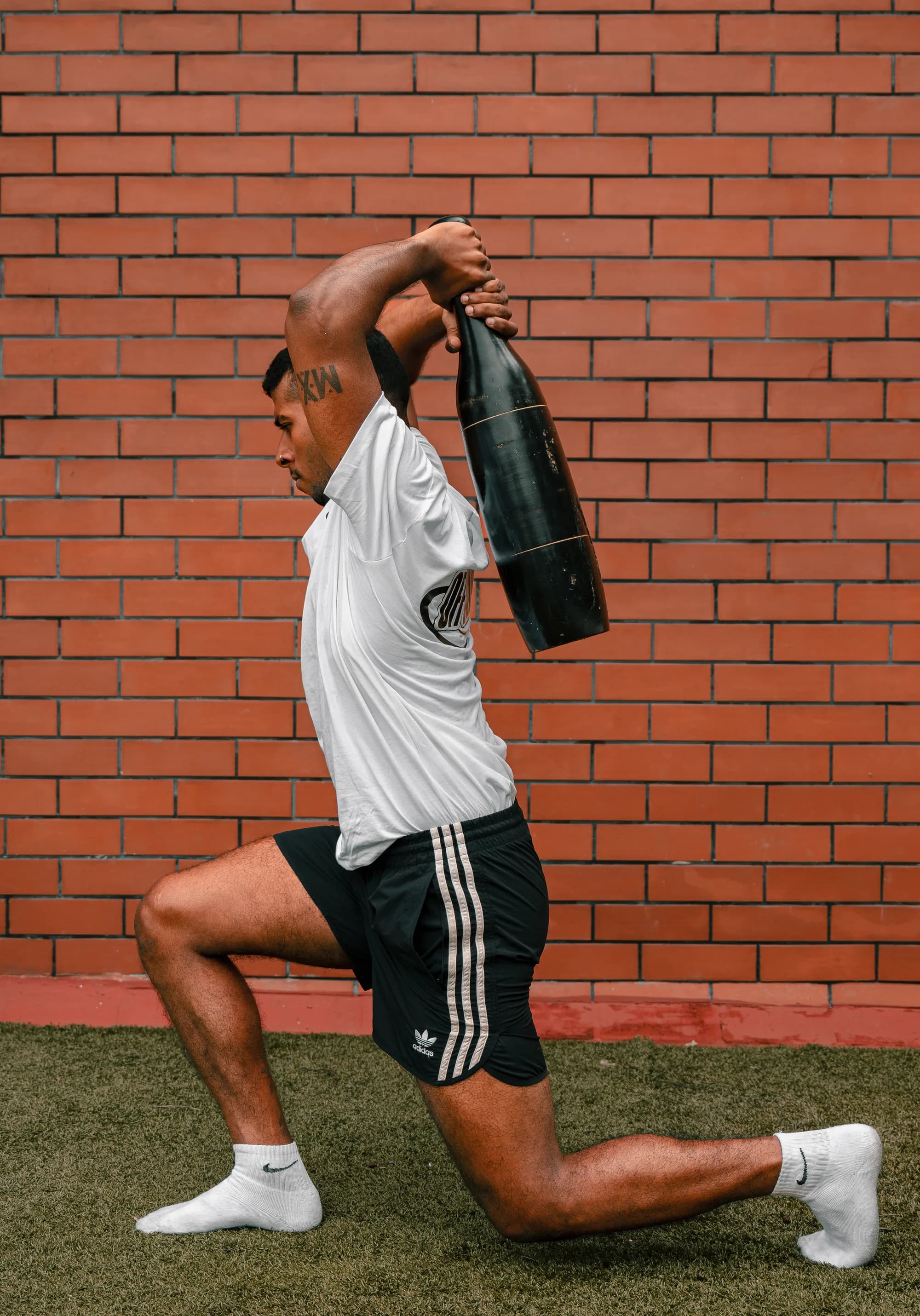 CJ training with a gada