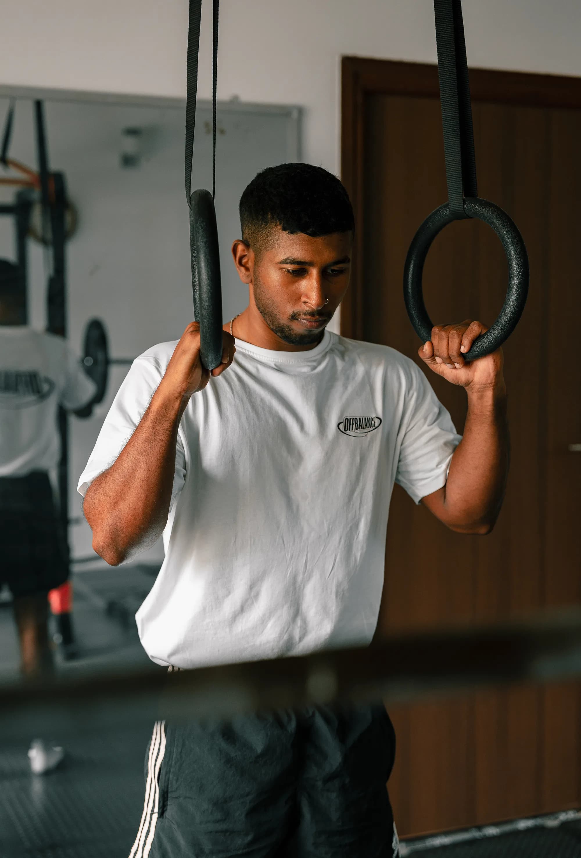 CJ working on the rings